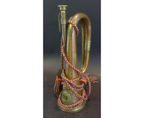 A Bugle Bearing the Badge of the 23rd Royal Welsh Fusiliers 