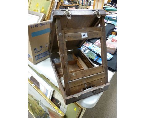 Vintage wooden artist's box