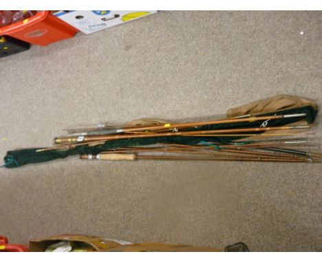 Quantity of vintage fly fishing rods