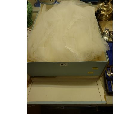 Vintage wedding veil in box