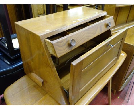 Ercol mid oak portable tabletop bureau