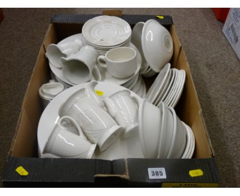 Good quantity of Dudson Armorlite white table crockery