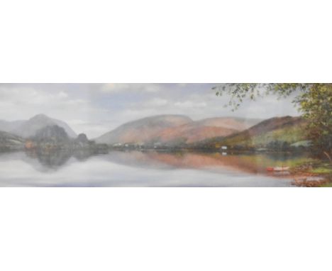 After Jeff Sudders (British b.1944) coloured print 'Grasmere' signed and entitled in pencil to margin, within a card mount an