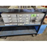 16 DRAWER PARTS CASE W/NUTS AND SCREWS ETC.