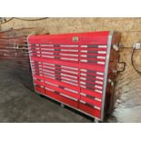 LARGE RED STEEL TOOL CHEST 33 DRAWERS W/CONTENTS