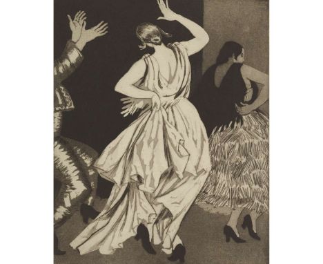  DAME LAURA KNIGHT D.B.E., R.A., R.W.S. (BRITISH 1877-1970) SPANISH DANCER NO.1 - 1923 Etching and aquatint, Print No. 1, sig