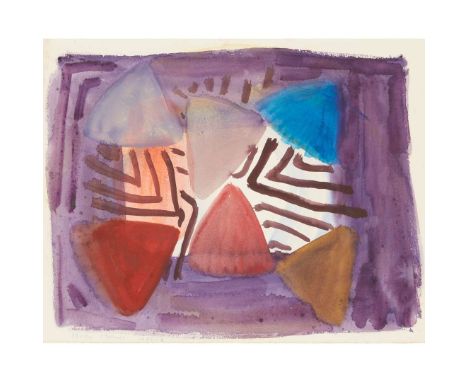  MALI MORRIS R.A. (BRITISH 1945-) STAR YARD IN AFRICA 1991-2 Signed and dated in crayon lower left, watercolour 33.5cm x 43cm