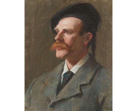  MARJORIE (MARY) BAYLIS BARNARD (BRITISH 1870-1946) PORTRAIT OF DUNCAN MACGREGOR WHYTE Signed with initials lower right, past