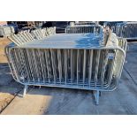 50x ZND UK SmartWeld fixed leg heavy duty event crowd control barriers - W 2300 x D 460 x H 1150mm