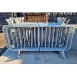 25x ZND UK SmartWeld fixed leg heavy duty event crowd control barriers - W 2300 x D 460 x H 1150mm
