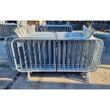 25x ZND UK SmartWeld fixed leg heavy duty event crowd control barriers - W 2300 x D 460 x H 1150mm