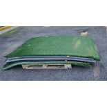 5x Nexxfield green artificial grass panels with shock foam panel with hook & loop fastening system
