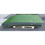 6x Nexxfield green artificial grass panels with shock foam panel with hook & loop fastening system