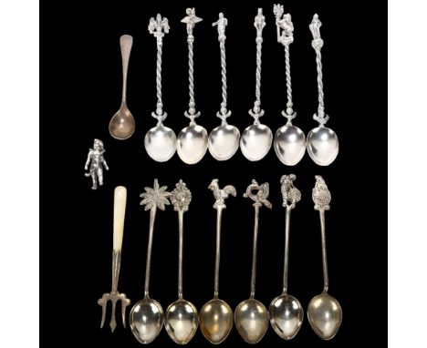 Various Continental silver spoons, 4.4oz weighableLot sold as seen unless specific item(s) requested 