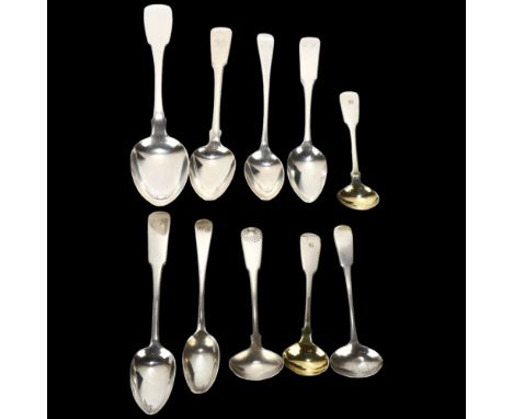 A quantity of silver flatware, including some Scottish, 4.4oz totalLot sold as seen unless specific item(s) requested 