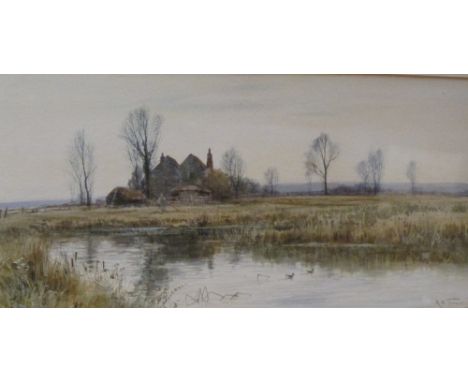 Robert Winchester Fraser (British, 1848-1906) Langton, Hampshire signed lower right "R W Fraser '94 / Langton, Hants." waterc