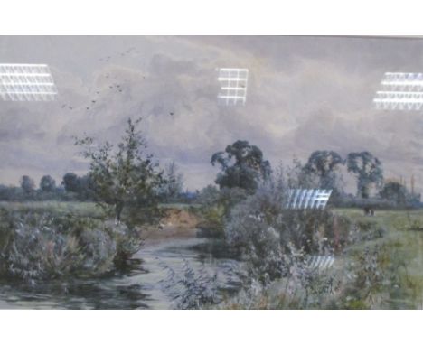 Robert Winchester Fraser (British, 1848-1906) Near Hemingford signed lower right "R W Fraser '93" watercolour 29 x 46cm (11 x