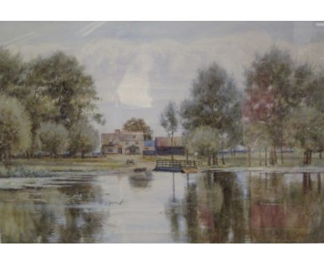 Robert Winter (British, 19th Century) The Pike and Eel, Needingworth signed lower right "R Winter" watercolour 36 x 53cm (14 