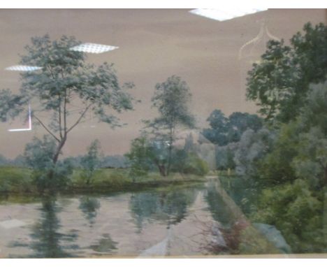 Robert Winchester Fraser (British, 1848-1906) On the Ouse signed lower right "R W Fraser 1879" watercolour 26 x 37cm (10 x 14