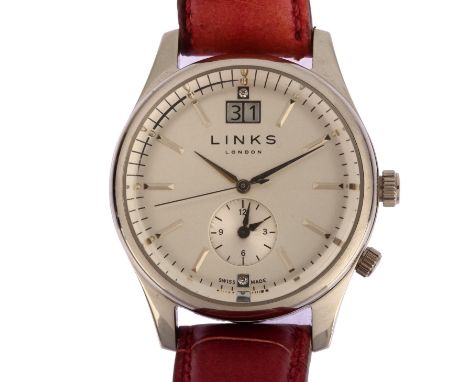 LINKS OF LONDON - a lady's stainless steel Regent quartz wristwatch, ref. 6010.1457, silvered dial with sweep centre seconds 