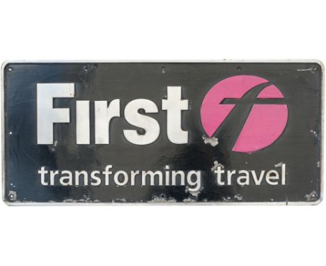 Nameplate FIRST TRANSFORMING TRAVEL ex High Speed Train class 43 43009 Built at Crewe in 1976 and named 29/06/2005 nameplates