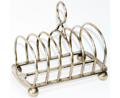 GWR silverplate TOAST RACK marked on the top Great Western Hotel Cardiff in garter and Elkington. Date marked for 1905. In go