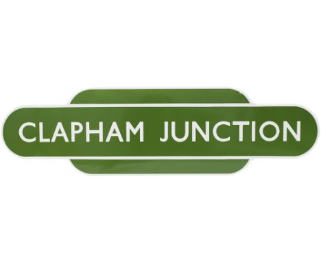 Totem BR(S) FF light green CLAPHAM JUNCTION from the former Southern Railway Station between Victoria and Crystal Palace famo