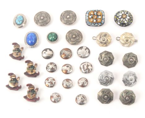 Buttons - button covers etc., Nony of New York and others, five various stamped 'Nony - New York', three others, a set of fou