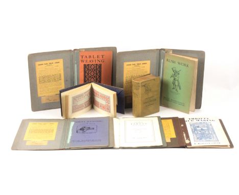 Sampler book and others, comprising - Bibliotheque D.M.C. Alphabet de la Brodeuse, 92 pattern pages plus adverts / Dillmont (