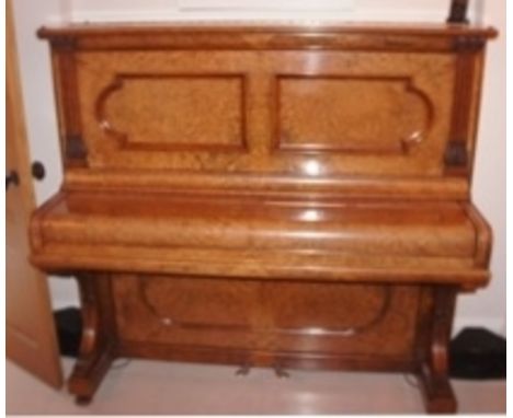 Steinway (c1886)
An upright piano in a burr walnut case; fitted with Edelweiss 1Q self-playing system with ipod and speakers.
