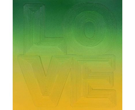 Ben Eine (British 1970-) "Love", 2009, signed and numbered 5/9 on verso, unique edition of nine multiples, three-dimensional 