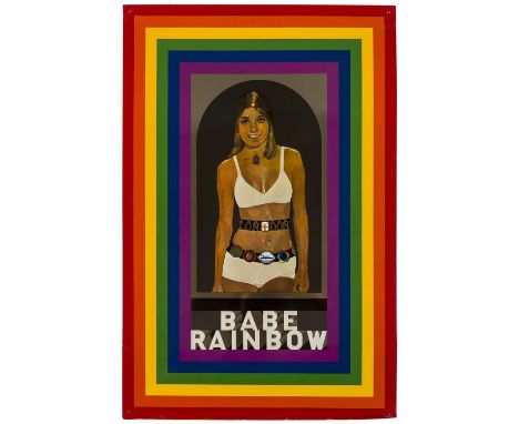 Peter Blake C.B.E., R.D.I., R.A. (British 1932-) "Babe Rainbow", 1968, from the edition of 10,000, with printed text on verso