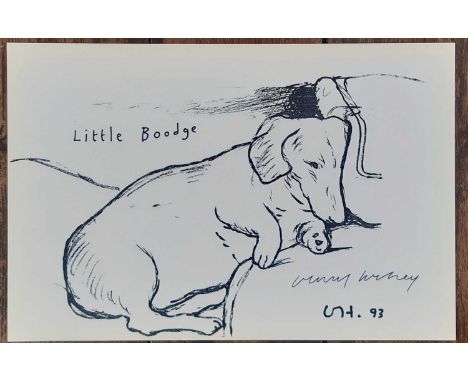 David Hockney R.A. (British 1937-) “Little Boodge”, signed in pen by the artist, 1993, published by 1853 Gallery, Salts Mill,