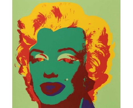 After Andy Warhol (American 1928-1987) "Marilyn, 11.25 (Green)", 2012, from the edition of 2500, on Archival Museum Board, pu