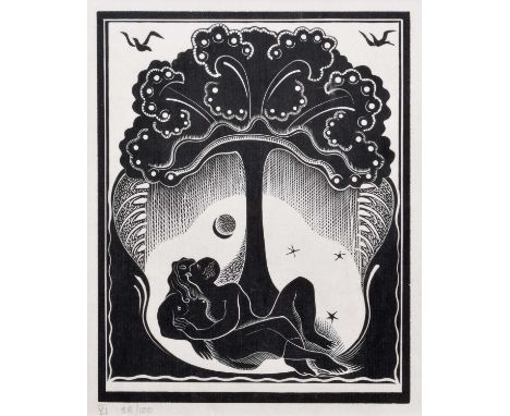 Gertrude Hermes O.B.E., R.A. (British 1901-1983) The Lovers' Song-Book Illustration No. VI, numbered 58/100 in pencil in the 