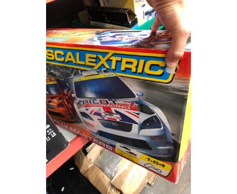 A Scalextric rally game 