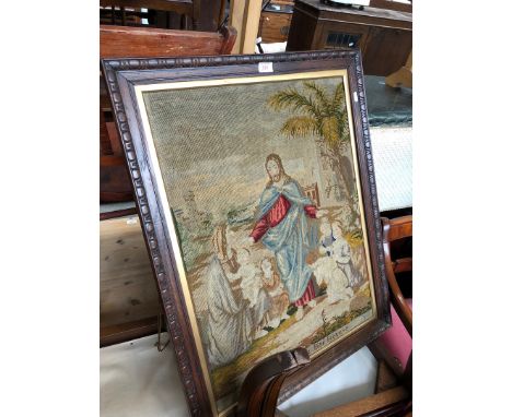 Cross stitch by Ann Ashworth in oak frame 