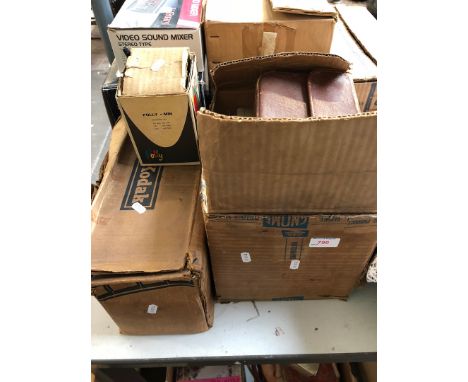 Vintage video and photographic developing equipment 