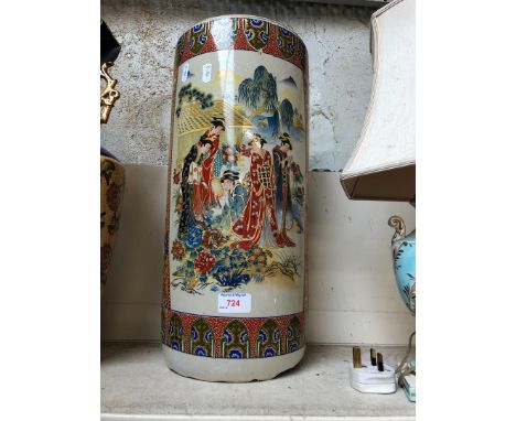 Oriental style stick stand/vase 