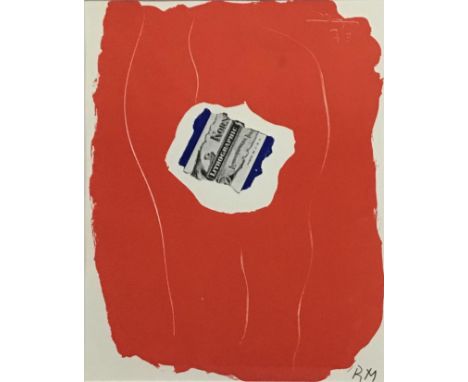 Robert Motherwell (American, 1915-1991), 'Tricolor', lithograph in colours, signed 'R.M.' in pencil, artists proof made for S