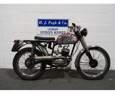 BSA Bantam trials bike, 1962, 175ccFrame no. D732774Engine no. ED7B13629Runs and rides, new Grant 2" wheel, new rear tyre, ne