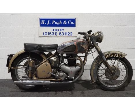 BSA A10 Gold Flash motorcycle. 1954 Frame no. ZA7S 9834Engine no. ZA10 997Good condition, running engine and gearbox, correct