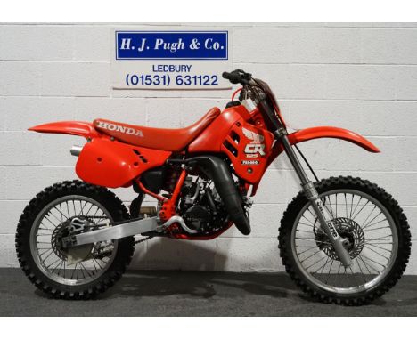 Honda CR125 motocross bike. 1988.Bike has been stored for the last 20 years so will need light recommissioning. Very original