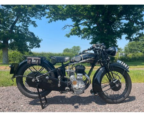 Sunbeam Lion 500 motorcycle, 1933, 492ccFrame no. B13174-492Engine no. J6220Has been dry stored for the last 6 years, was run