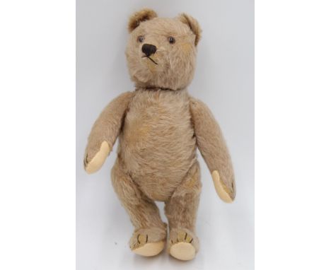 Teddy-Bär von Steiff, nur Knopf, älter, Fellverlust,  ca. H-26cm