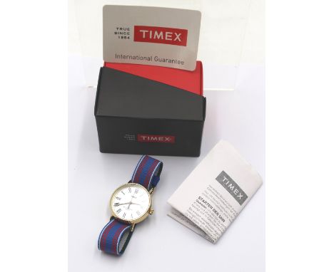 Herrenarmbanduhr, Timex, Quarz, neuwertig, orig. Box, D-3,5cm