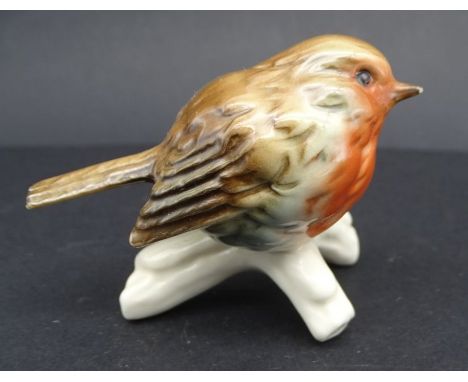 kl. Goebel-Vogel "Rotkehlchen", H-5 cm, Schnabel Farbe berieben