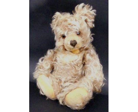 blonder Steiff Zotty, bespielt, Druckstimme defekt, hart gestopft, H-ca. 28 cm