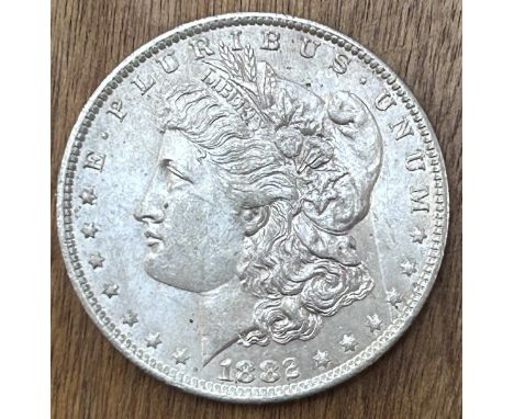 1882 O Morgan Dollars Early Silver Dollar, New Orleans, S-900-, 26,7 gr