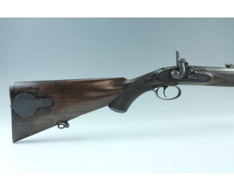 A Victorian percussion target / match rifle by Alexander Henry of Edinburgh, having a 34-inch barrel of 451 gauge, circular i